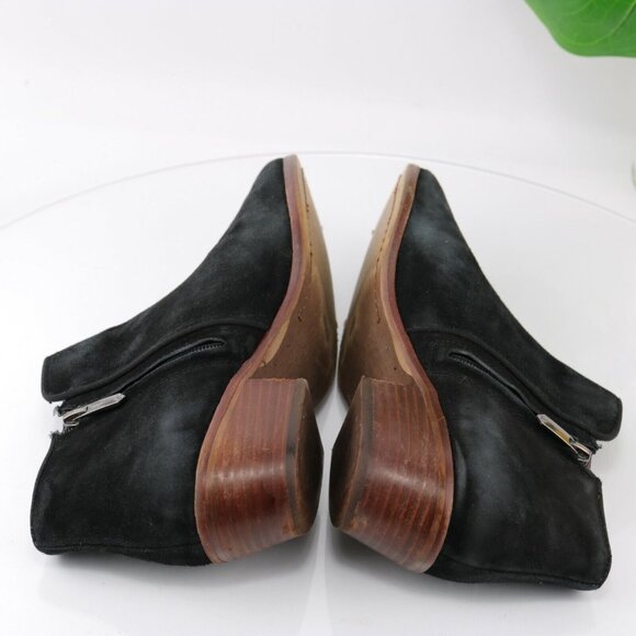 Sam Edelman Womens Petty Boot Size 9.5 Black Suede Bootie Block Heel Boho Comfy - Picture 8 of 11